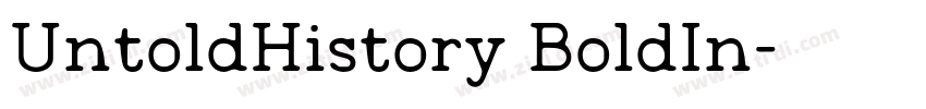 UntoldHistory BoldIn字体转换 UntoldHistory BoldIn字体转换